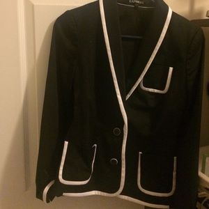 Express Suit Jacket Black/ white size0